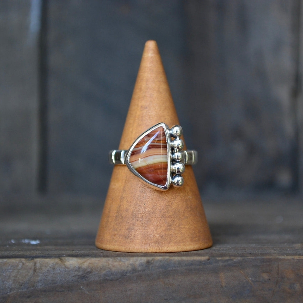Handmade Artisan Sterling Silver Dolomite Ring